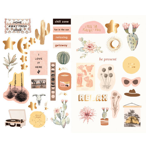 Prima Marketing Inc Golden Desert 5x8 Inch Chipboard (645755)