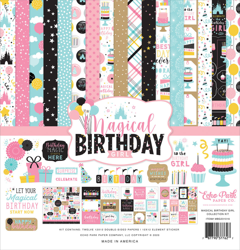 Echo Park Magical Birthday Girl 12x12 Inch Collection Kit (MBG231016) Echo Park Magical Birthday Girl 12x12 Inch Collection Kit (MBG231016)