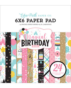 Echo Park Magical Birthday Girl 6x6 Inch Paper Pad (MBG231023) Echo Park Magical Birthday Girl 6x6 Inch Paper Pad (MBG231023)