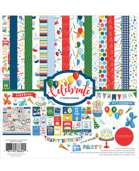Carta Bella Let's Celebrate 12x12 Inch Collection Kit (CBCB129016) Carta Bella Let's Celebrate 12x12 Inch Collection Kit (CBCB129016)