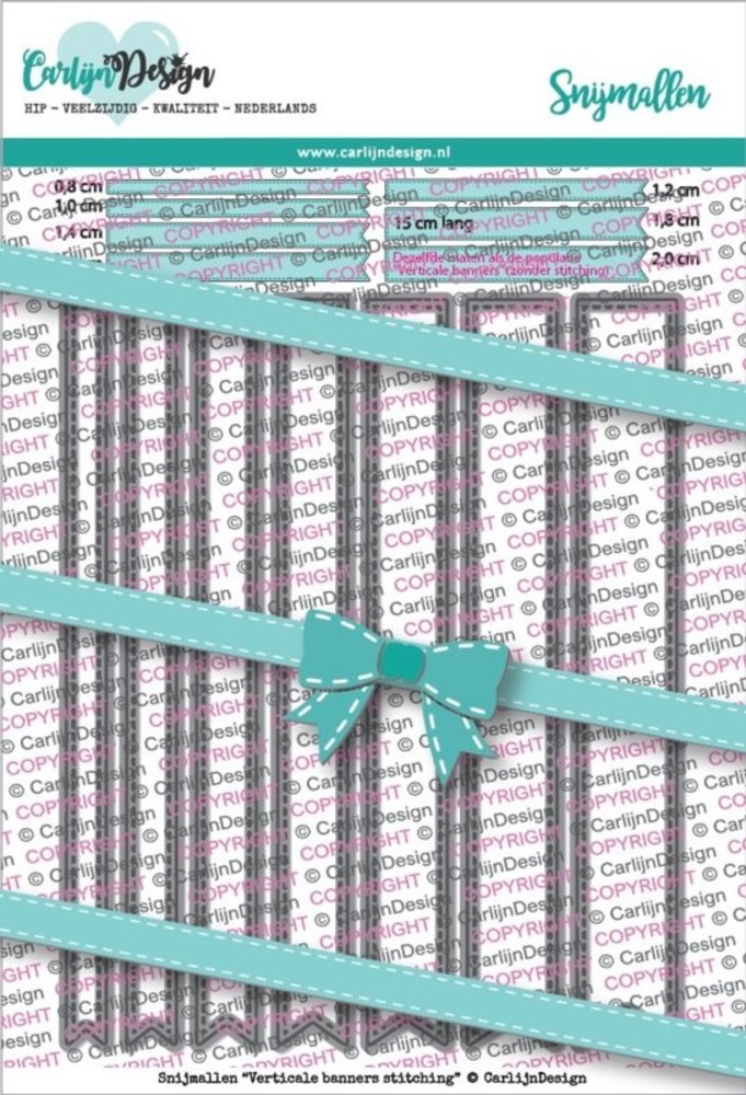 Carlijn Design Snijmal Verticale Banners Stitching (CDSN-0090) Carlijn Design Snijmal Verticale Banners Stitching (CDSN-0090)