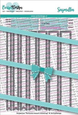 Carlijn Design Snijmal Verticale Banners Stitching (CDSN-0090) Carlijn Design Snijmal Verticale Banners Stitching (CDSN-0090)