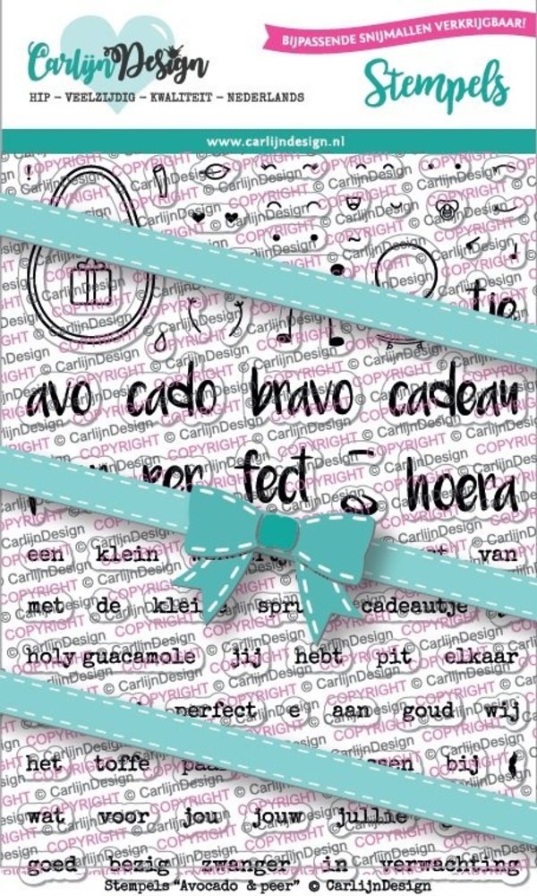 Carlijn Design Clear Stamps Avocado & Peer (CDST0057) Carlijn Design Clear Stamps Avocado & Peer (CDST0057)
