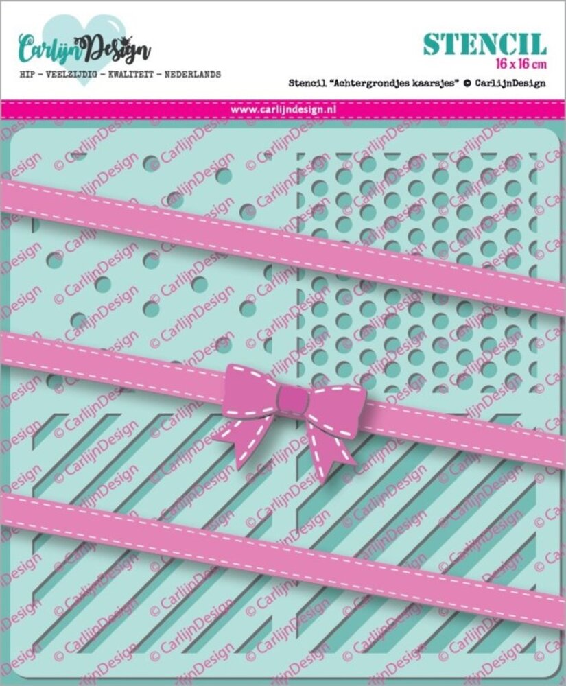 Carlijn Design Stencil Achtergrondjes Kaarsjes (CDSC-0009)