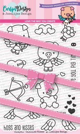 Carlijn Design Clear Stamps Valentine Kisses (CDJD-0001)
