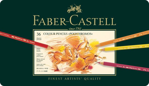 Faber Castell Kleurpotlood Polychromos Blik 36 Stuks (FC-110036) Faber Castell Kleurpotlood Polychromos Blik 36 Stuks (FC-110036)