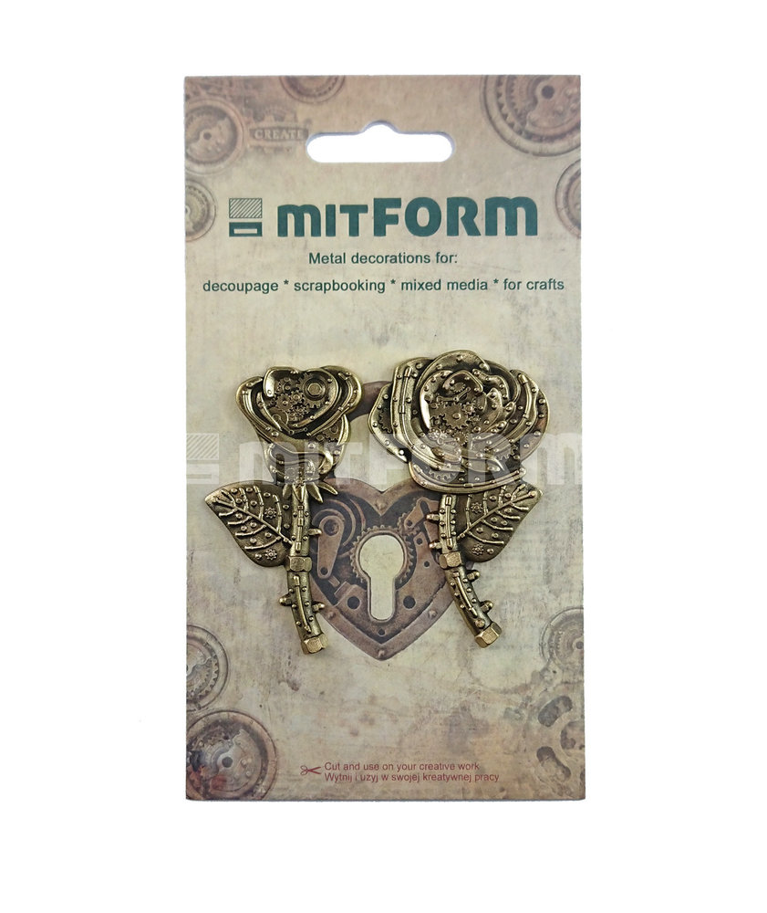 Mitform Flowers 1 Metal Embellishments (MITS058) Mitform Flowers 1 Metal Embellishments (MITS058)