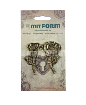 Mitform Flowers 1 Metal Embellishments (MITS058) Mitform Flowers 1 Metal Embellishments (MITS058)