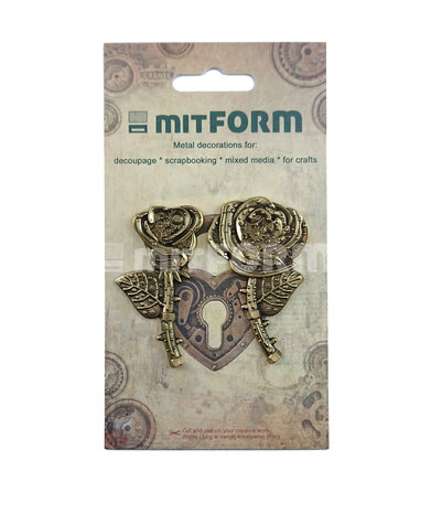 Mitform Flowers 1 Metal Embellishments (MITS058) Mitform Flowers 1 Metal Embellishments (MITS058)
