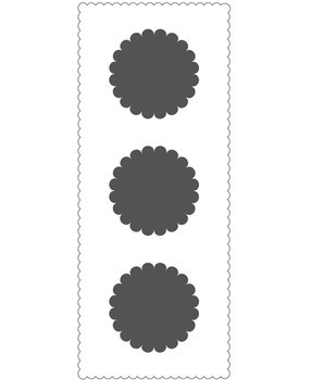 The Crafter's Workshop Scalloped Circles Slimline Stencil (TCW2310)