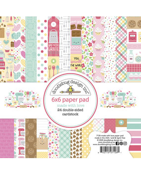 Doodlebug Design Inc. Made With Love 6x6 Inch Paper Pad (7126)