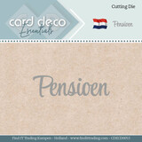 Card Deco Snijmal Pensioen (CDECD0053)