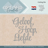 Card Deco Snijmal Geloof, Hoop, Liefde (CDECD0054)