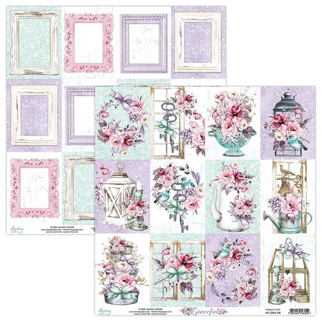Mintay Graceful 12x12 Inch Scrapbooking Paper Set (MT-GRA-07)