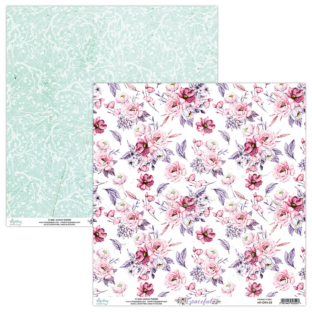 Mintay Graceful 6x6 Inch Scrapbooking Paper Pad (MT-GRA-08) Mintay Graceful 6x6 Inch Scrapbooking Paper Pad (MT-GRA-08)