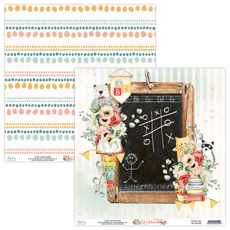 Mintay Childhood 12x12 Inch Scrapbooking Paper Set (MT-CHL-07) Mintay Childhood 12x12 Inch Scrapbooking Paper Set (MT-CHL-07)