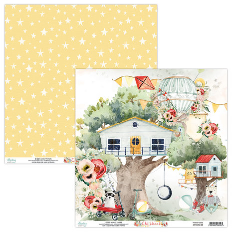 Mintay Childhood 12x12 Inch Scrapbooking Paper Set (MT-CHL-07) Mintay Childhood 12x12 Inch Scrapbooking Paper Set (MT-CHL-07)