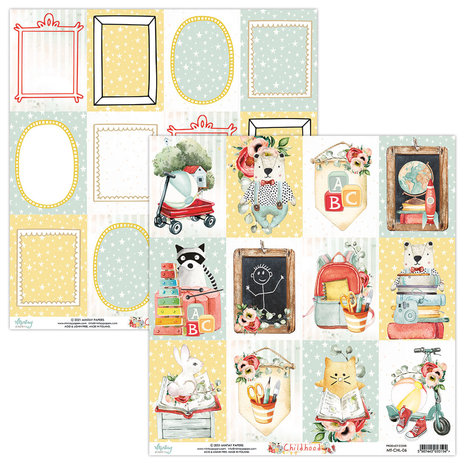 Mintay Childhood 12x12 Inch Scrapbooking Paper Set (MT-CHL-07) Mintay Childhood 12x12 Inch Scrapbooking Paper Set (MT-CHL-07)