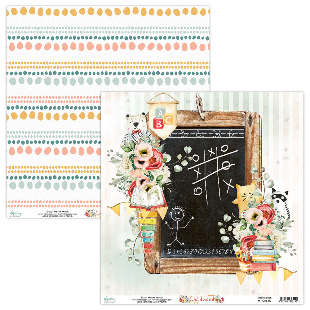 Mintay Childhood 6x6 Inch Scrapbooking Paper Pad (MT-CHL-08) Mintay Childhood 6x6 Inch Scrapbooking Paper Pad (MT-CHL-08)