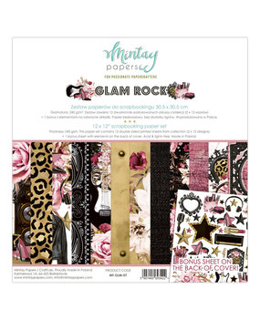 Mintay Glam Rock 12x12 Inch Scrapbooking Paper Set (MT-GLM-07) Mintay Glam Rock 12x12 Inch Scrapbooking Paper Set (MT-GLM-07)