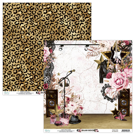 Mintay Glam Rock 6x6 Inch Scrapbooking Paper Pad (MT-GLM-08)