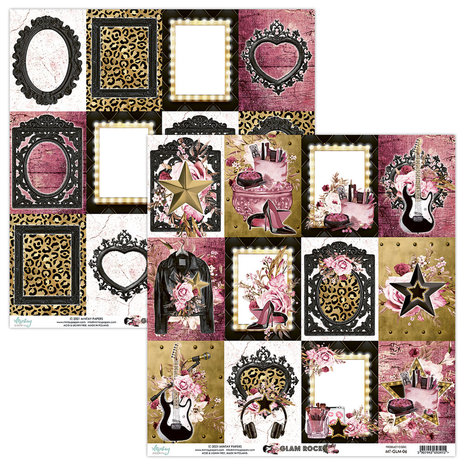 Mintay Glam Rock 6x6 Inch Scrapbooking Paper Pad (MT-GLM-08)