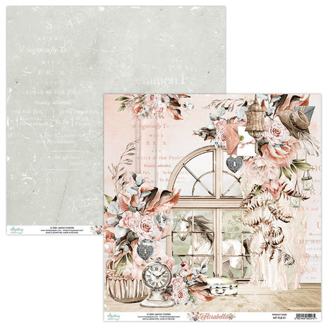 Mintay Florabella 12x12 Inch Scrapbooking Paper Set (MT-FLB-07)