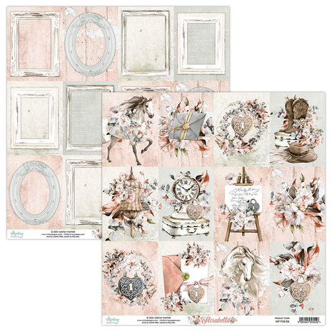 Mintay Florabella 12x12 Inch Scrapbooking Paper Set (MT-FLB-07)