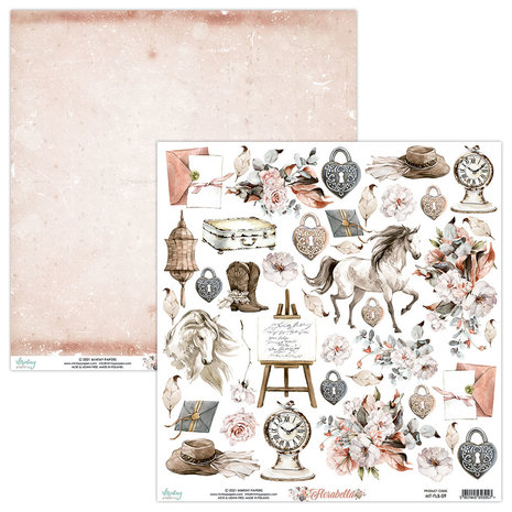 Mintay Florabella 12x12 Inch Scrapbooking Paper Set (MT-FLB-07)