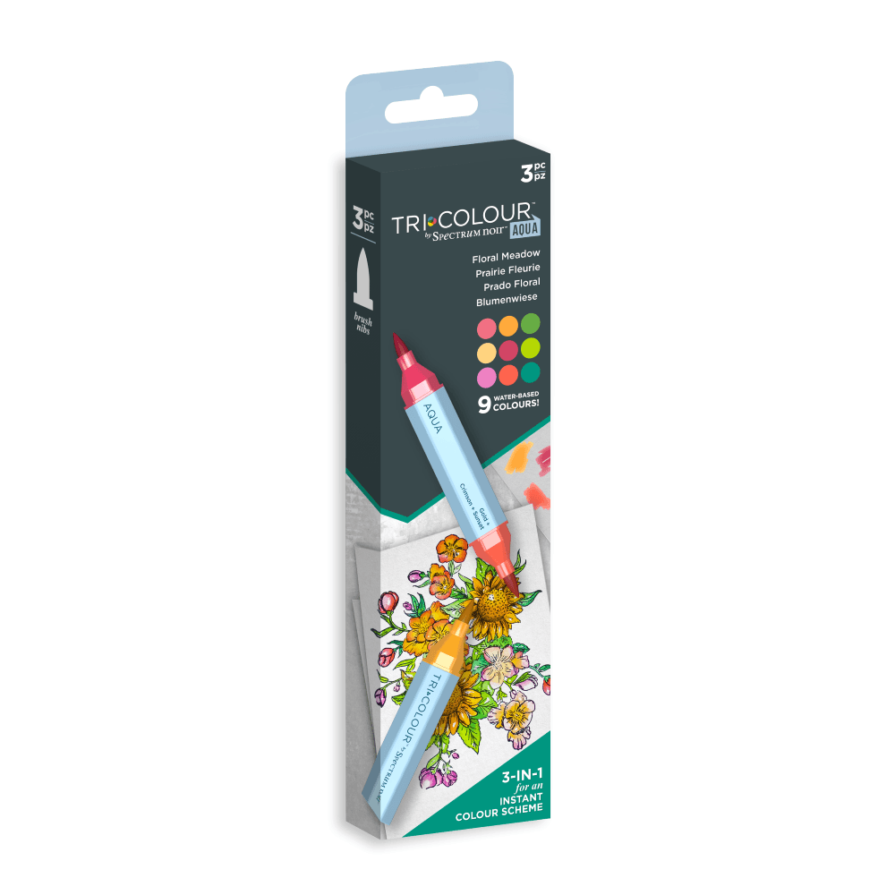 Spectrum Noir TriColour Aqua Markers Floral Meadow (SN-TCAQ-FMEA3) Spectrum Noir TriColour Aqua Markers Floral Meadow (SN-TCAQ-FMEA3)