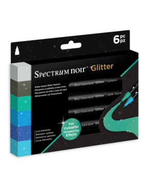Spectrum Noir Glitter Marker Cool Elements (6pc) (SN-GLM-CEL6) Spectrum Noir Glitter Marker Cool Elements (6pc) (SN-GLM-CEL6)