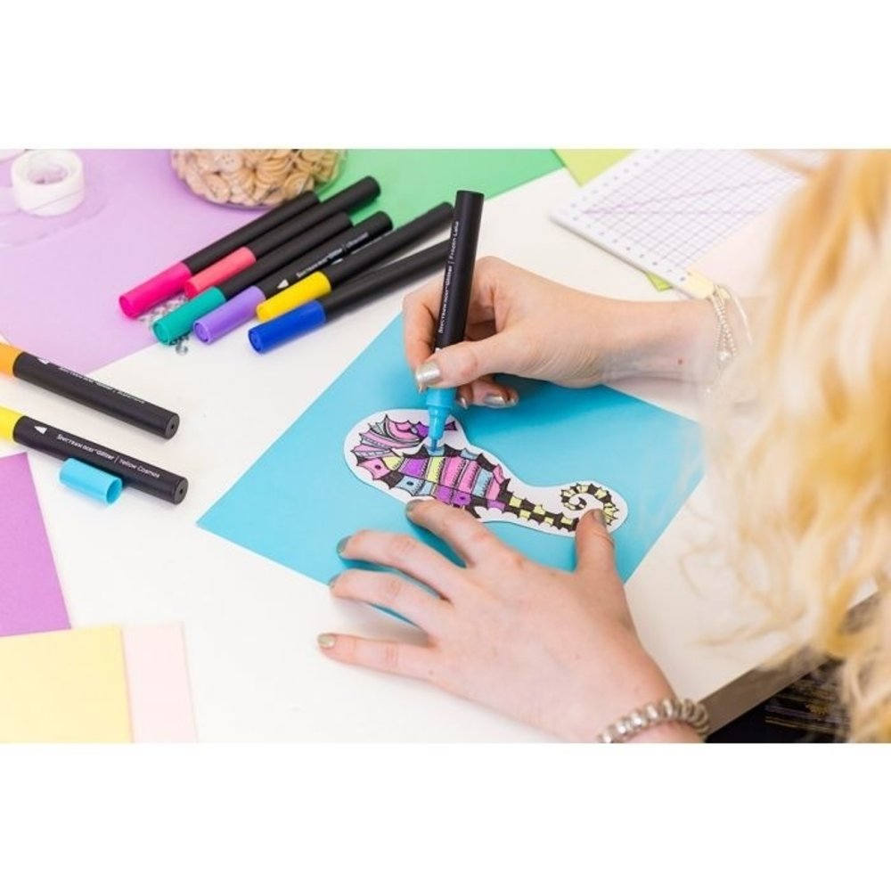 Spectrum Noir Glitter Marker Cool Elements (6pc) (SN-GLM-CEL6) Spectrum Noir Glitter Marker Cool Elements (6pc) (SN-GLM-CEL6)