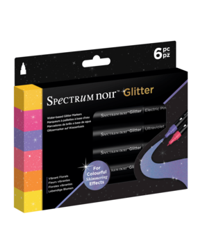 Spectrum Noir Glitter Marker Vibrant Florals (6pc) (SN-GLM-VFL6) Spectrum Noir Glitter Marker Vibrant Florals (6pc) (SN-GLM-VFL6)
