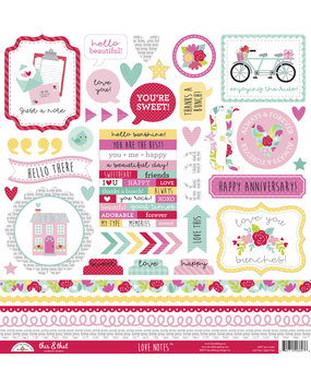 Doodlebug Design Inc. Love Notes This & That Stickers (6607)