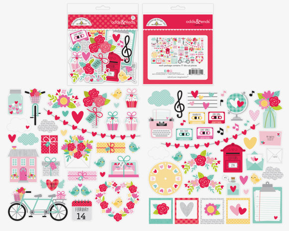 Doodlebug Design Inc. Love Notes Odds & Ends (6601)
