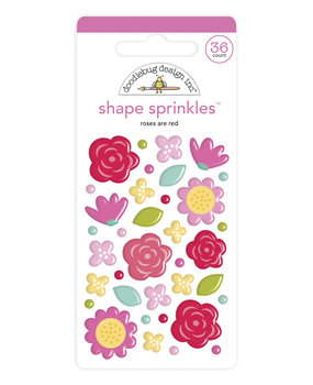 Doodlebug Design Inc. Roses are Red Shape Sprinkles (36pcs) (6575)