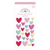 Doodlebug Design Inc. Heart to Heart Shape Sprinkles (23pcs) (6576)