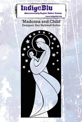 IndigoBlu Madonna And Child A6 Rubber Stamp (IND0204) IndigoBlu Madonna And Child A6 Rubber Stamp (IND0204)