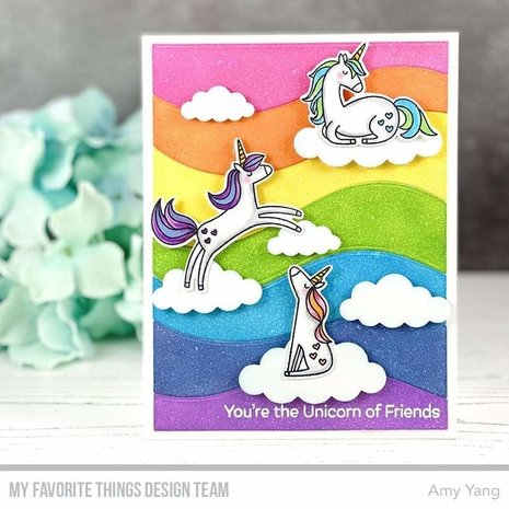 My Favorite Things Friendly Unicorns Clear Stamps (CS-534)