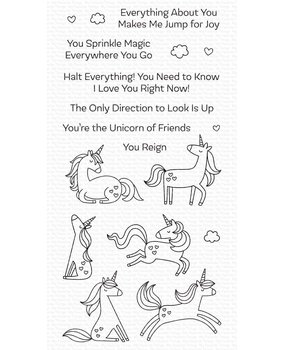 My Favorite Things Friendly Unicorns Clear Stamps (CS-534)