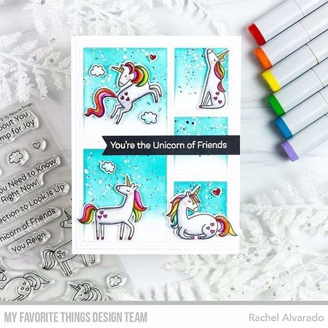 My Favorite Things Friendly Unicorns Clear Stamps (CS-534)