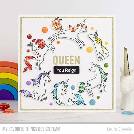 My Favorite Things Friendly Unicorns Clear Stamps (CS-534)