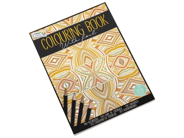 Craft Sensations Colouring Book with Foil A4 (CR1027/GE)