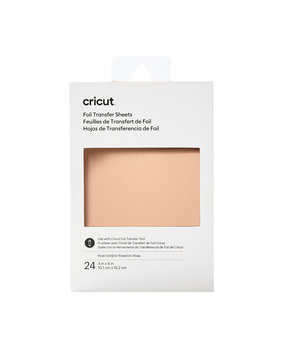 Cricut Foil Transfer Sheets Rose Gold 10x15cm (24pcs) (2008712) Cricut Foil Transfer Sheets Rose Gold 10x15cm (24pcs) (2008712)