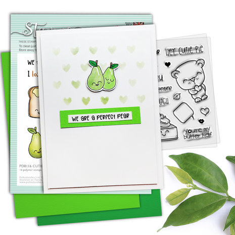 Polkadoodles Love Heart 2 Creative Stencil (PD8123)