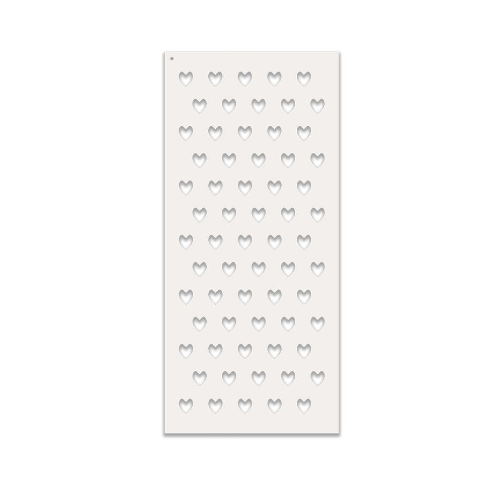 Polkadoodles Love Heart 2 Creative Stencil (PD8123)