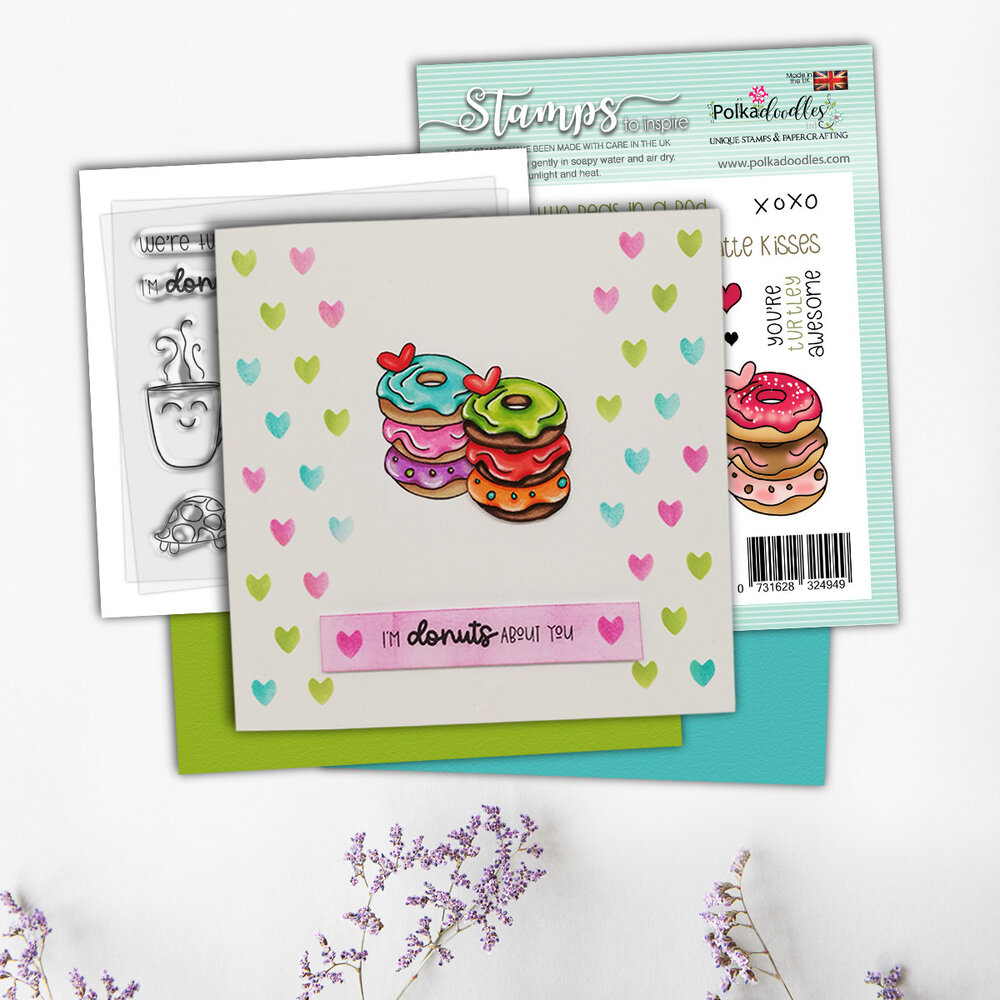 Polkadoodles Love Heart 2 Creative Stencil (PD8123)