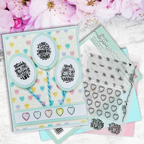 Polkadoodles Love Hearts Clear Stamps (PD8118) Polkadoodles Love Hearts Clear Stamps (PD8118)