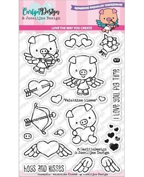 Carlijn Design Clear Stamps Valentine Kisses (CDJD-0001)