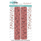 Carlijn Design Hot Foil Stamp Achtergrond Hartjes (CDHF-0006)